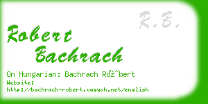 robert bachrach business card